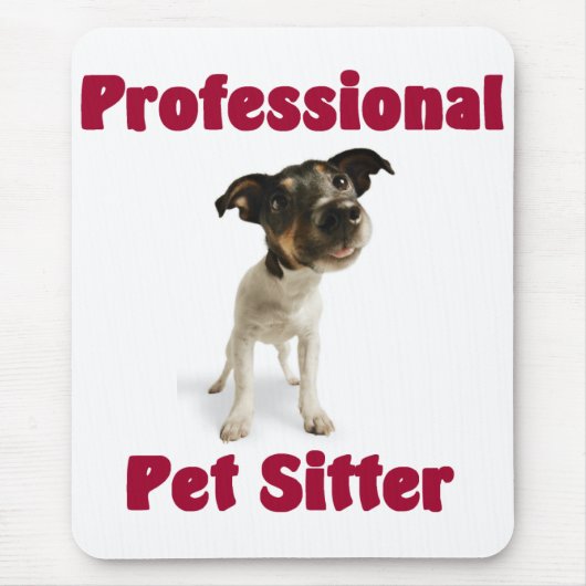 Pet Sitter Mousepad Muismat (Voorkant)