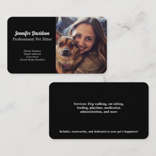  Pet Sitter Visitekaartje (Voorkant / Achterkant)