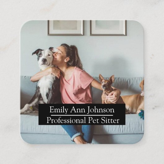  Pet Sitter Visitekaartje (Voorkant)