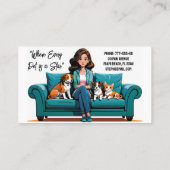 Pet Sitter Visitekaartje (Achterkant)