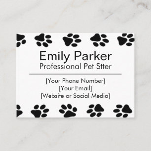 Pet Sitter Visitekaartje