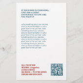 Pet Sitter Walker Flyer (Achterkant)