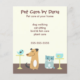 Pet Sitter's Adverteren Flyer