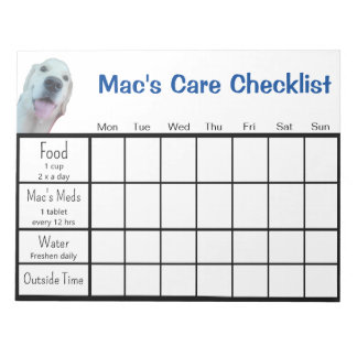 Pet Sitter's Checklist Notitieblok