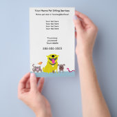 Pet Sitters Flyer-blue Flyer (Hand)