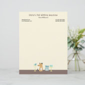 Pet Sitter's Letterhead Briefhoofd (Staand voorkant)
