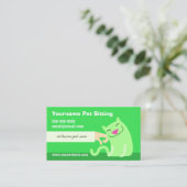 Pet Sitter's Visitekaartje met kat (Staand voorkant)