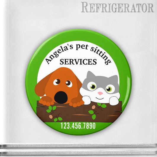 Pet Sitting Animal Magnet Magneet