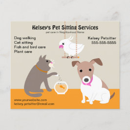 Pet Sitting Business Adverteren Flyer