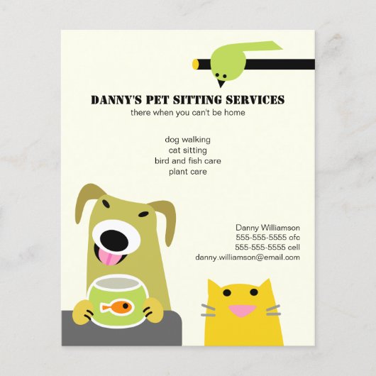 Pet Sitting Business Flyer (Voorkant)