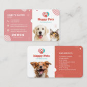 Pet Sitting, Dierenkliniek, Dierenartsen, Dierenbe Visitekaartje (Voorkant / Achterkant)