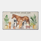 Pet Sitting Dog Cat Horse Elegant Animals Bureaumat (Voorkant)