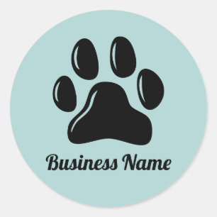 Pet Sitting Dog Walker Pet Sitter Cute Paw Ronde Sticker
