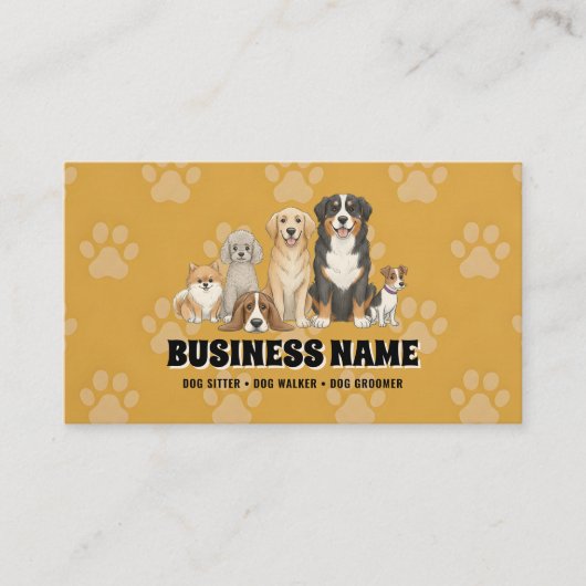 Pet Sitting Dog Walker  Visitekaartje (Voorkant)