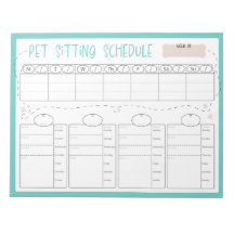 Pet Sitting Schedule