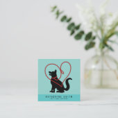 Pet Sitting Service Pet Care Square Visitekaartje (Staand voorkant)