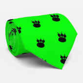 Pet Sitting Services Pauw Print Stropdas (Opgerold)