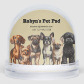 Pet Sitting Snow Globe (Avant)