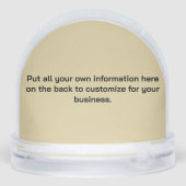 Pet Sitting Snow Globe (Arrière)