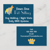 Pet Sitting Visitekaartje (Voorkant / Achterkant)