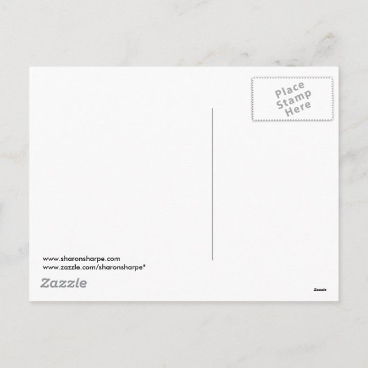 Pet SNOWMAN, SCARF & SNEEUW door SHARON SHARPE Feestdagenkaart (Achterkant)