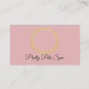 Pet Spa roze Visitekaartje