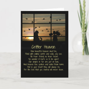 Pet Sympathie, Cat Sympathie Spiritueel gedicht di Kaart