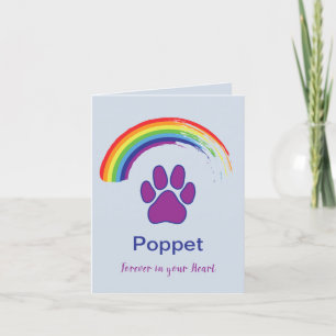 Pet Sympathy Card Aankondiging
