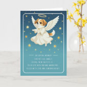 Pet Sympathy Card Angel Dog Serie Kaart (Gele Bloem)
