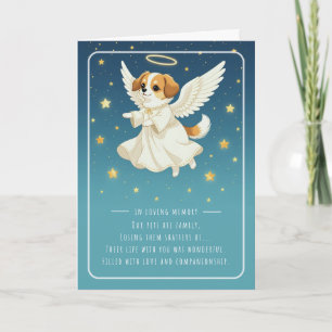 Pet Sympathy Card Angel Dog Serie Kaart