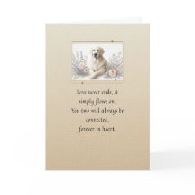 Pet Sympathy Card Hondenbloem Lijst Serie