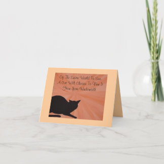 Pet Sympathy Card - Kat Kaart