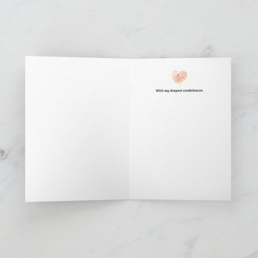Pet Sympathy Card Love Paw-serie Kaart (Binnen)