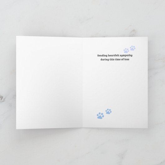 Pet Sympathy Card Moon Flower Series Kaart (Binnen)