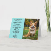 Pet Sympathy Gepersonaliseerde Foto Pet Loss Kaart (Voorkant)