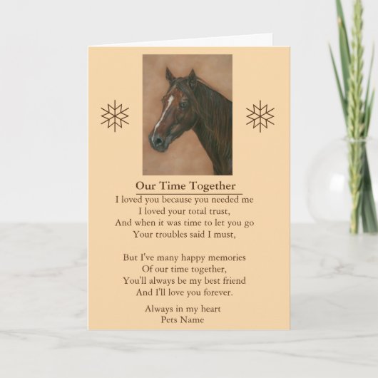 pet sympathy poem original customizable message kaart (Voorkant)