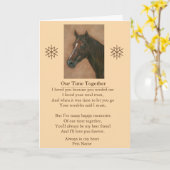 pet sympathy poem original customizable message kaart (Gele Bloem)