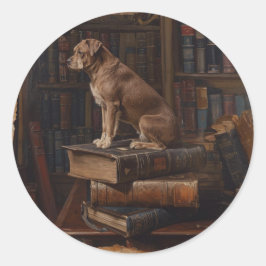 Pet Talk Postcard  Ronde Sticker