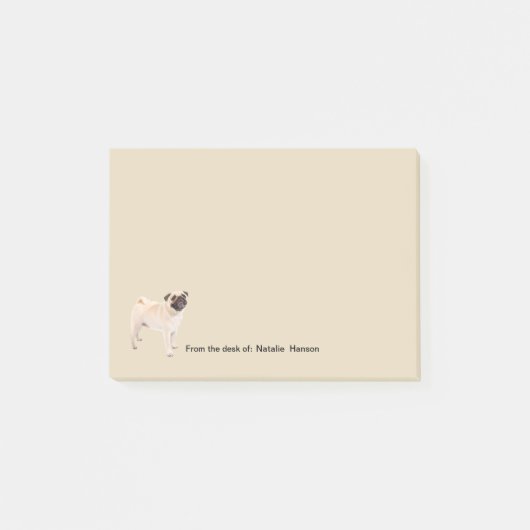 Pet Theme Pug Dog Post-it® Notes (Voorkant)
