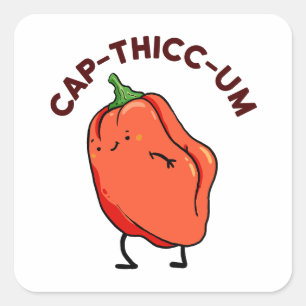 Pet-thicc-um Capsicum Pepper Pun Sticker