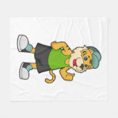 Pet Tiger Fleece Deken (Voorkant (Horizontaal))