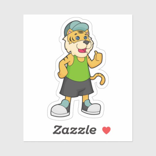 Pet Tiger Sticker (Vel)