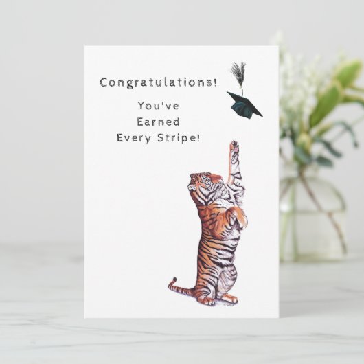 Pet Toss Congrats Kaart (Staand voorkant)