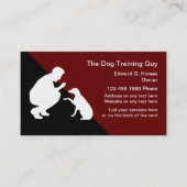 Pet Training Services  Visitekaartje (Voorkant)