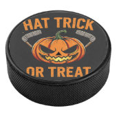 Pet Trick or treat Spooky Halloween ijshockey Hockey Puck (3/4)