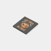 Pet Trick or treat Spooky Halloween ijshockey Post-it® Notes (Schuin)