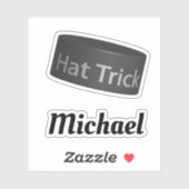 Pet Trick Puck met aangepaste naam Sticker (Vel)