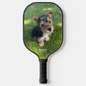 Pet Two Photos with Name and Phone Number Pickleball Paddle (Voorkant)