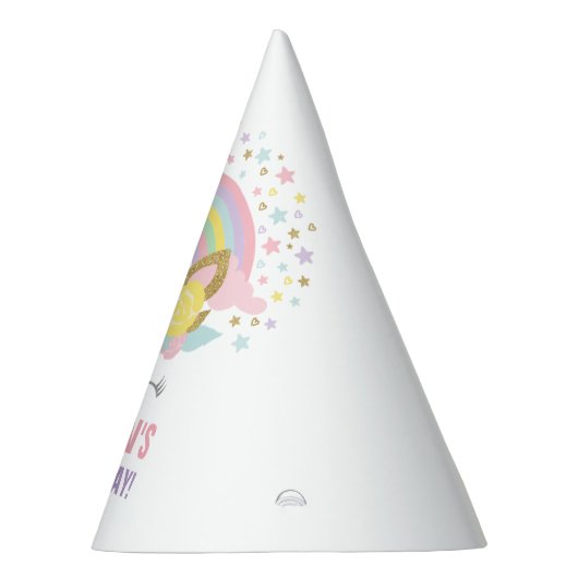 Pet Unicorn Birthday Party Feesthoedjes (Rechts)