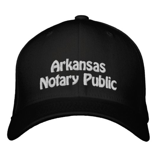 Pet van Arkansas Notaris Publieke Embroided Baseba (Voorkant)
